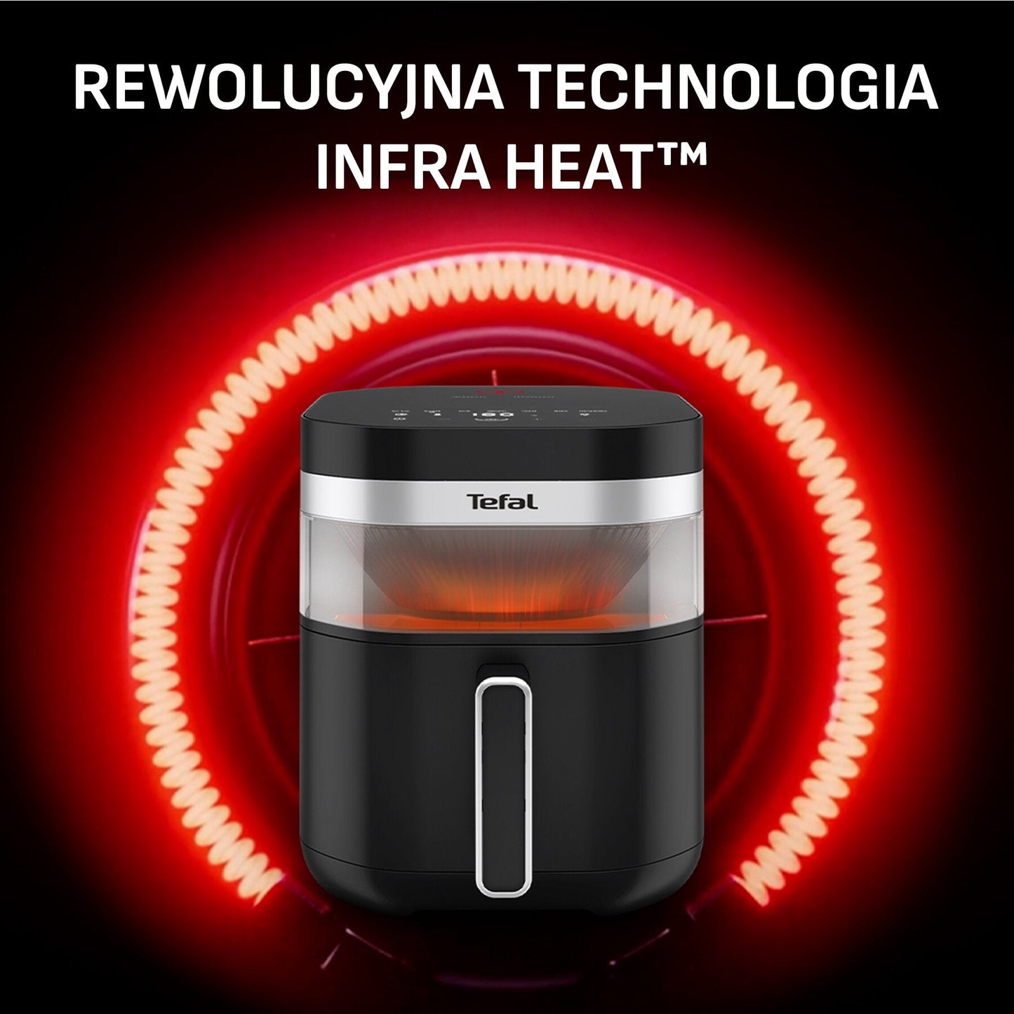 TefaI EY82E0 Easy Fry Infrared – Frytkownica beztłuszczowa 7L z technologią podczerwieni